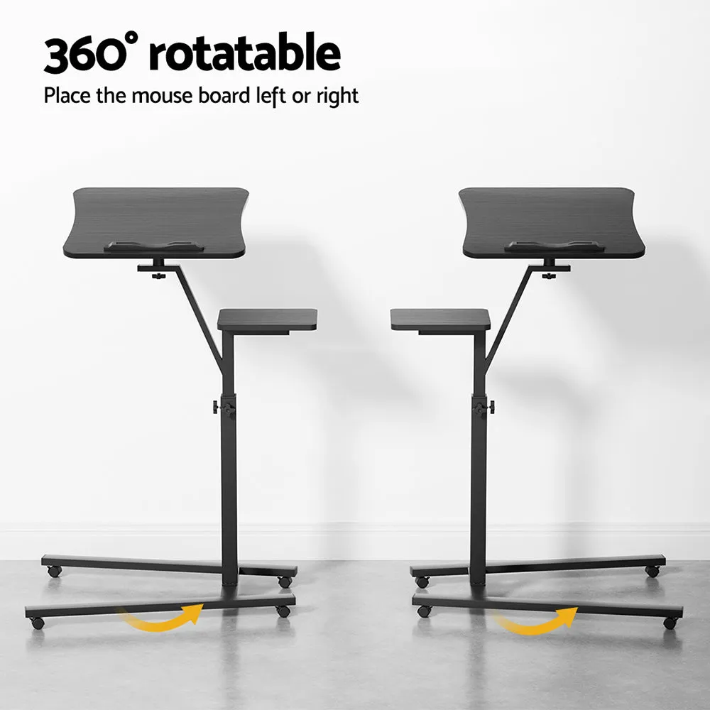 Adjustable Laptop Desk with Mouse Board, Steel Frame - Artiss
