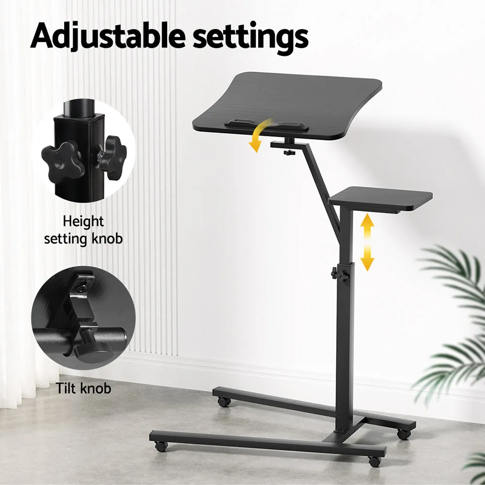Adjustable Laptop Desk with Mouse Board, Steel Frame - Artiss