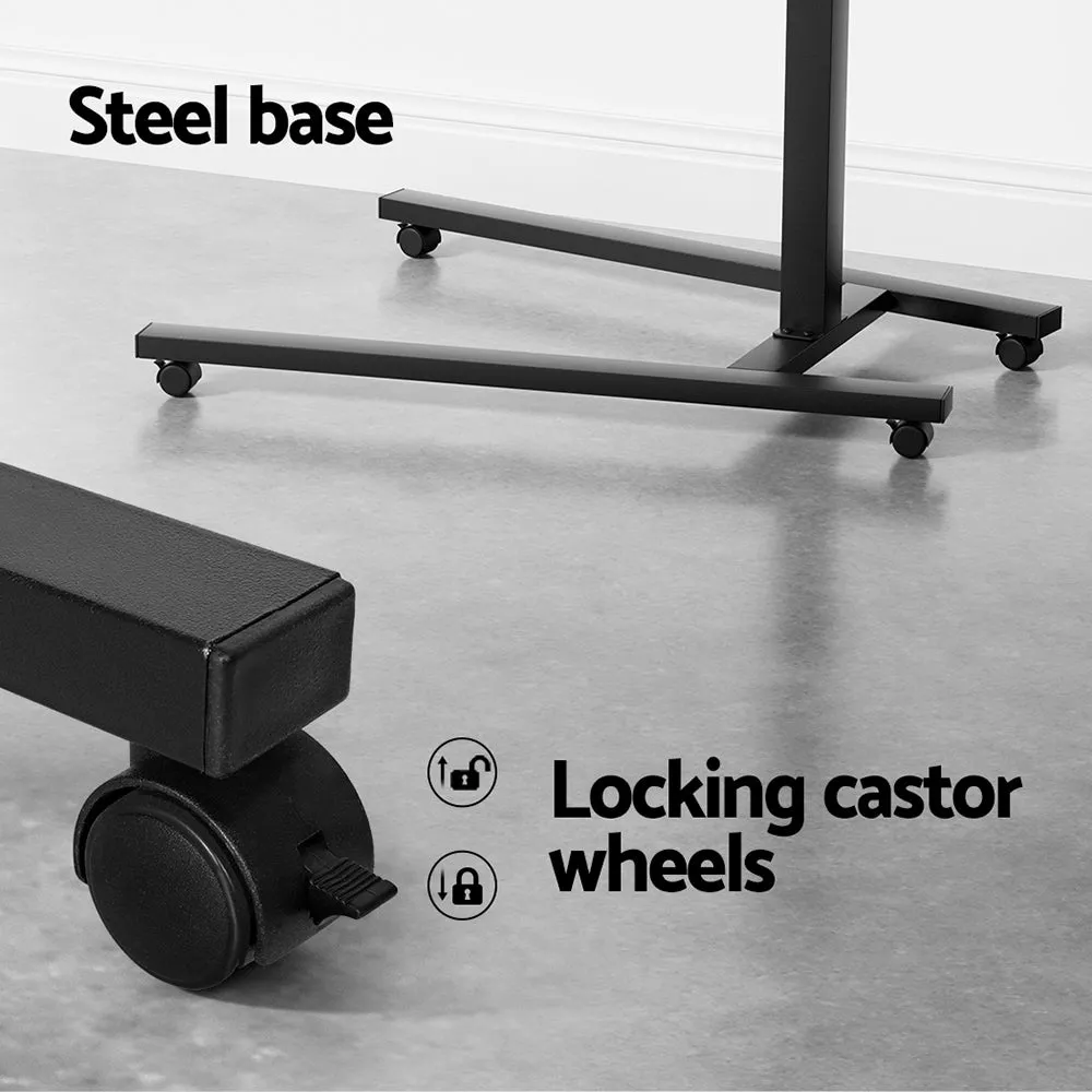 Adjustable Laptop Desk with Mouse Board, Steel Frame - Artiss