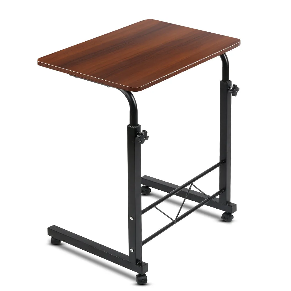 Adjustable Mobile Laptop Desk Table 60CM Dark Wood Artiss