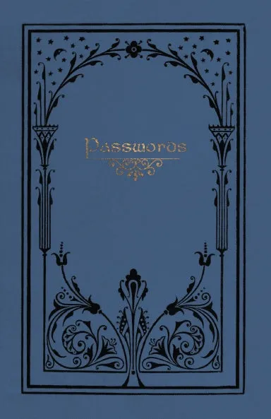 Antique Book Design, Discreet Password Journal - protect usernames and passwords