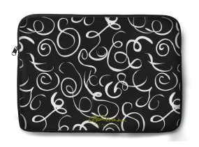 B&W Squiggles Laptop Sleeve