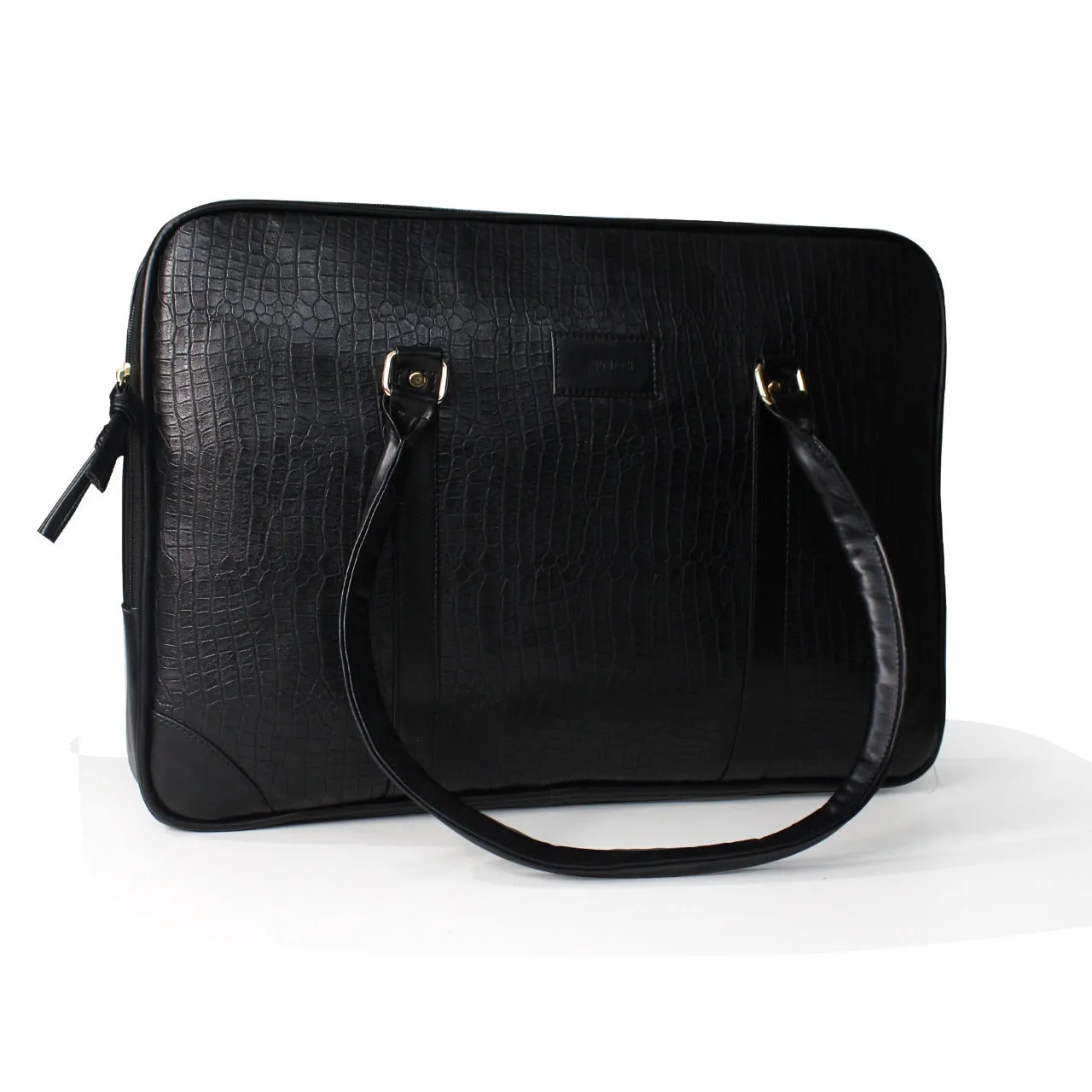 Black Vegan Leather Album Bag
