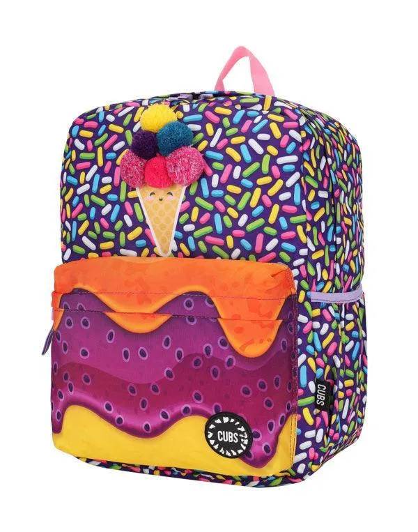 CUBS JUNIOR STUDENT BACKPACK PURPLE ICE CREAM