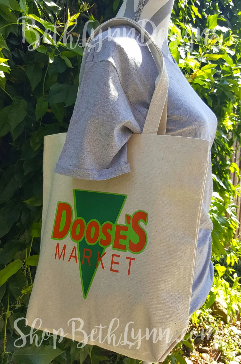 Doose's Inspired Canvas Shopping Bag | Market Bag | Shopping Bag | Gilmore Girls | Stars Hollow