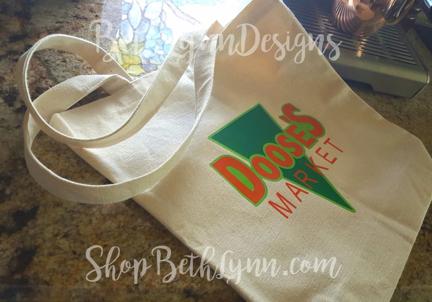 Doose's Inspired Canvas Shopping Bag | Market Bag | Shopping Bag | Gilmore Girls | Stars Hollow