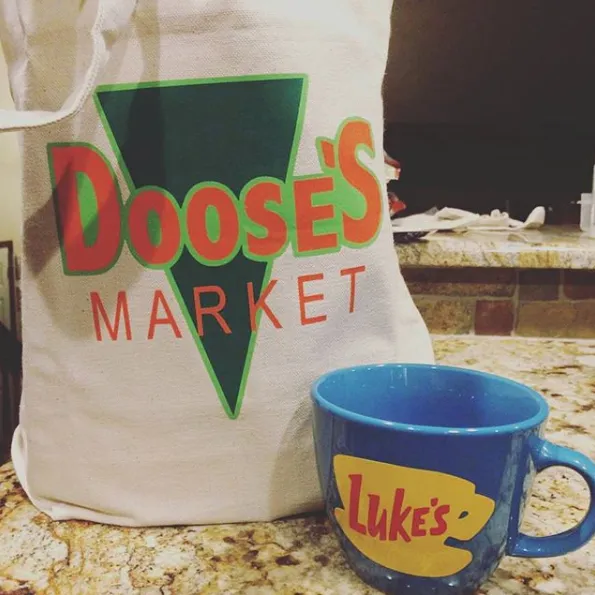 Doose's Inspired Canvas Shopping Bag | Market Bag | Shopping Bag | Gilmore Girls | Stars Hollow