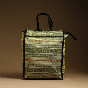Green - Handcrafted Cotton Shopping Hand Bag 10