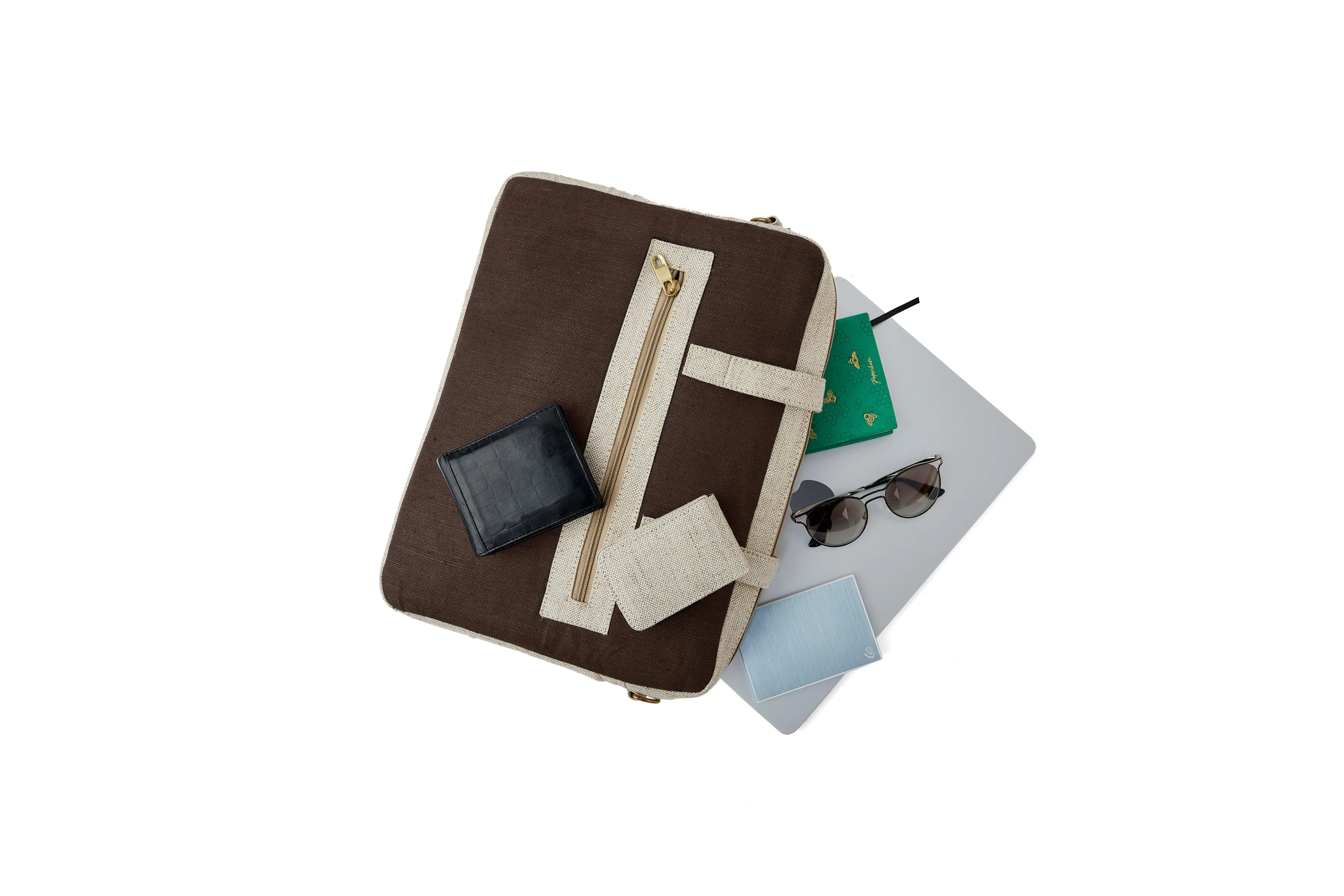 Hemp Dual Tone Laptop Bag