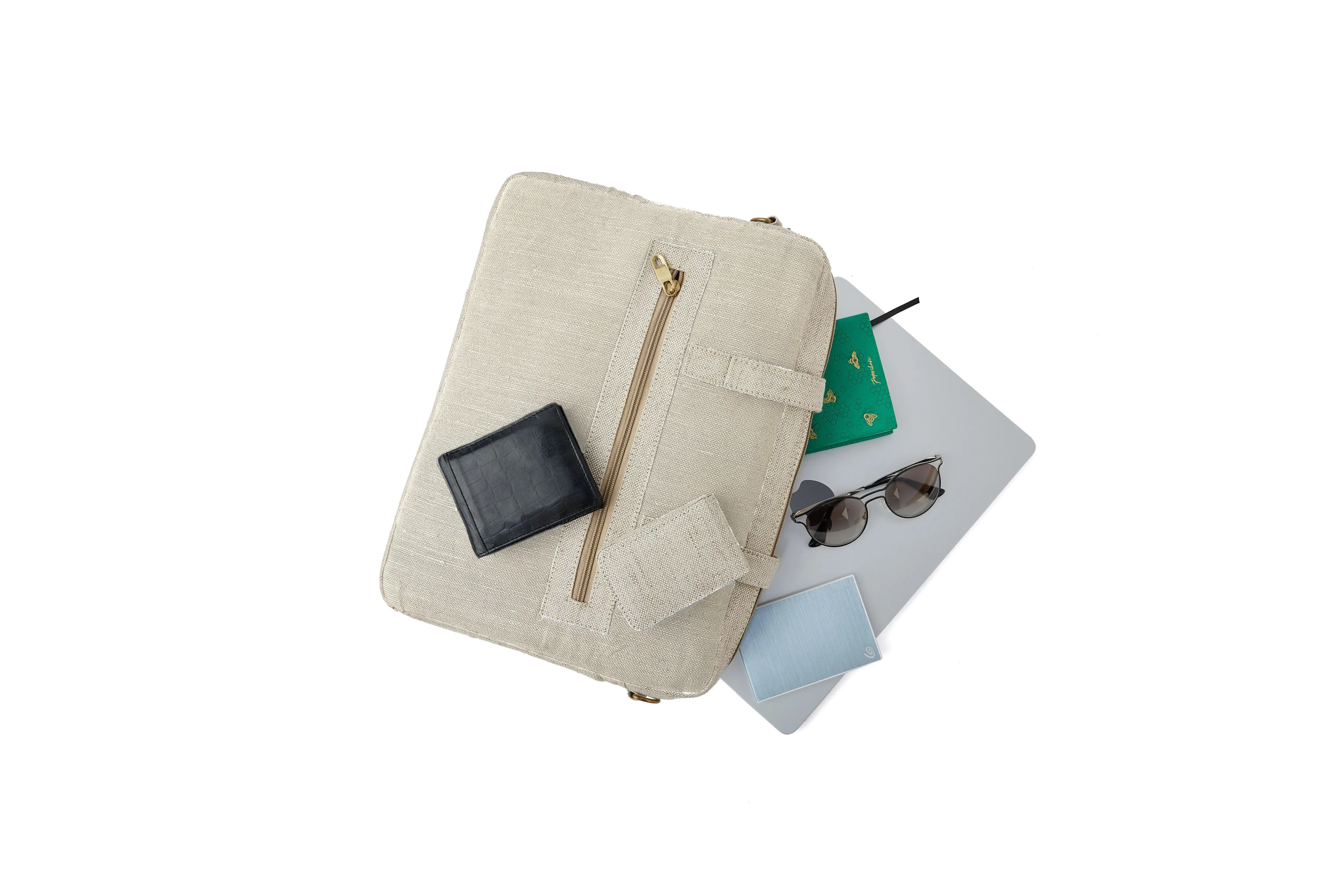 Hemp Dual Tone Laptop Bag