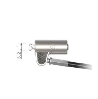 KUHVUR ASP821-W Laptop Computer 2M Steel Cable Lock | Keyed | Ultra-Slim | Push-to-lock | Dell Noble Wedge Slot (3.2x4.5mm) 筆記簿電腦鎖