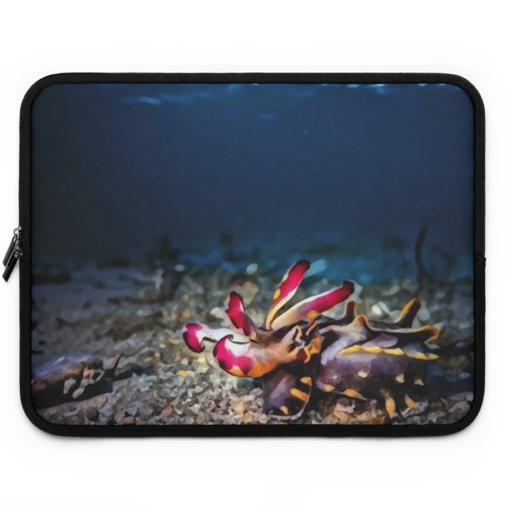 Laptop Sleeve - Strider of the Sea: The Flamboyant Cuttlefish by Chaia Malana