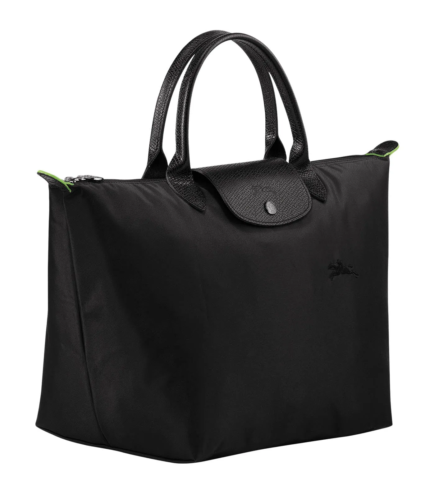 Le Pliage Green Top Handle Bag M Black