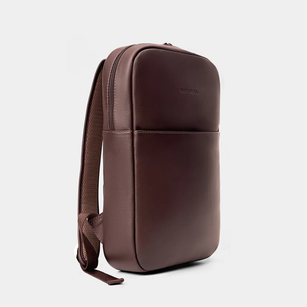 Leather Backpack Slim Workplace NW108
