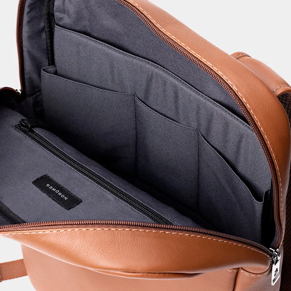 Leather Backpack Slim Workplace NW108