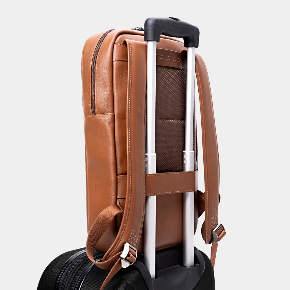 Leather Backpack Slim Workplace NW108