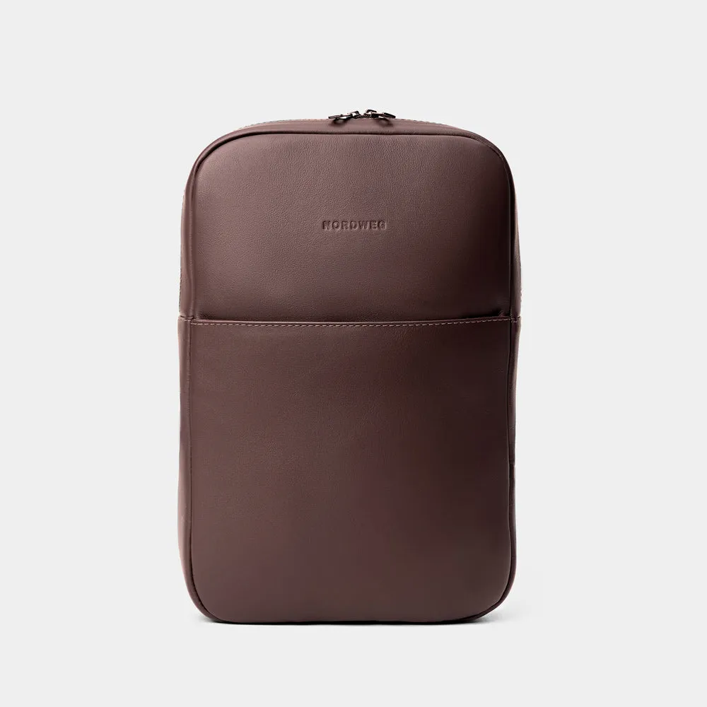 Leather Backpack Slim Workplace NW108