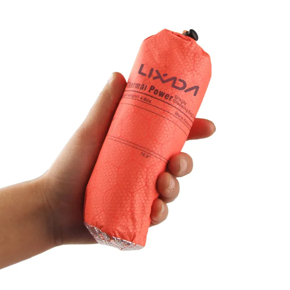 LIXADA 190 * 75cm Outdoor Envelope Sleeping Bag Camping Travel Hiking Ultra-light Sleeping Bag Travel Bag Hiking LW180 680g