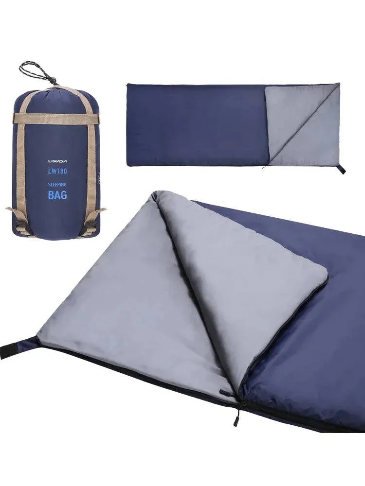 LIXADA 190 * 75cm Outdoor Envelope Sleeping Bag Camping Travel Hiking Ultra-light Sleeping Bag Travel Bag Hiking LW180 680g