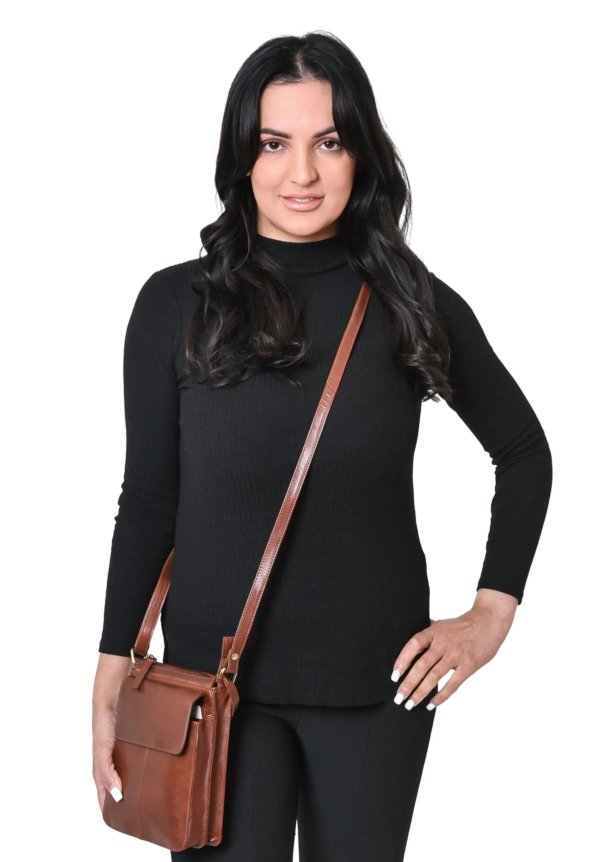 Luxury Irish Leather Pup Bag - Brown