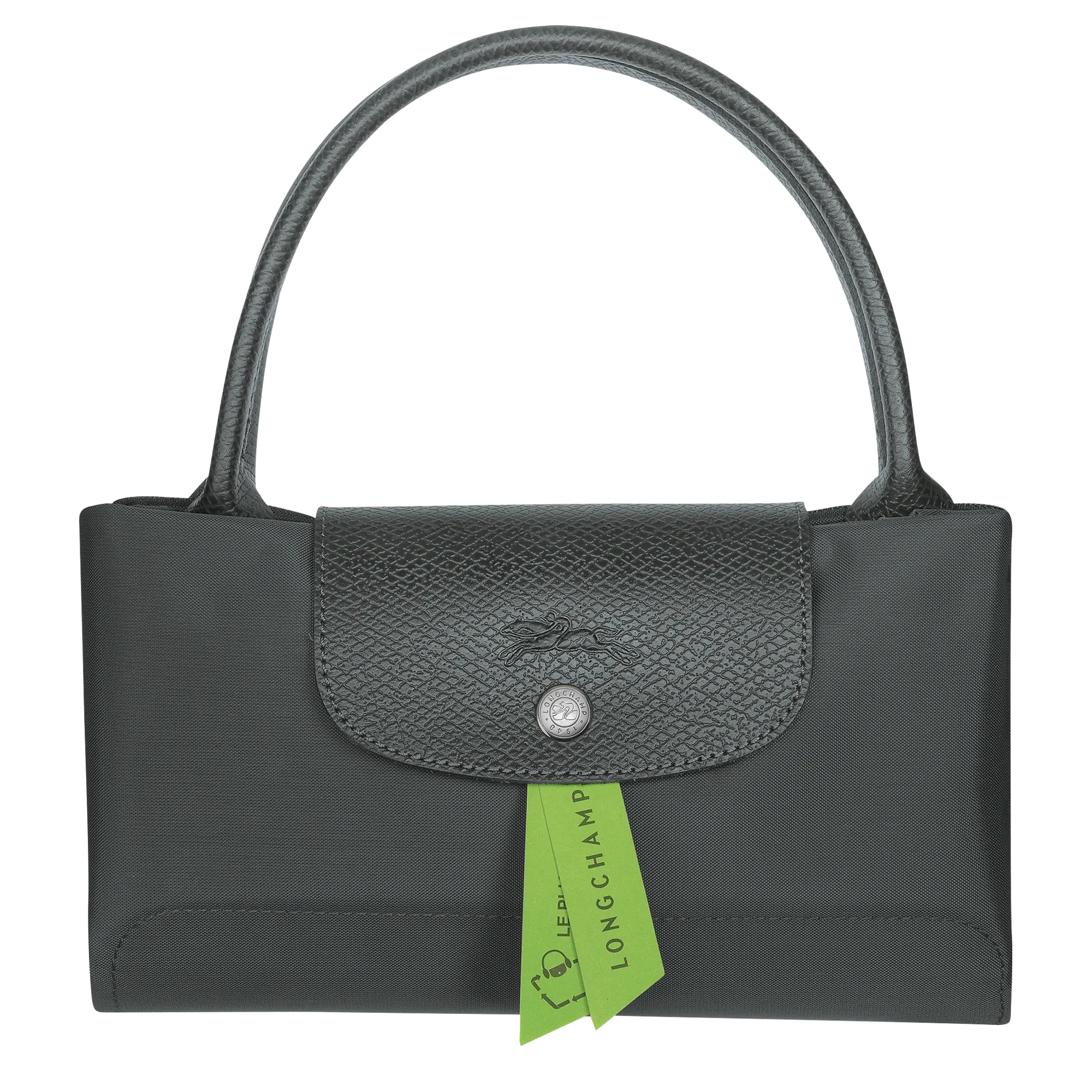 M LE PLIAGE GREEN HANDBAG Recycled Canvas - Graphite