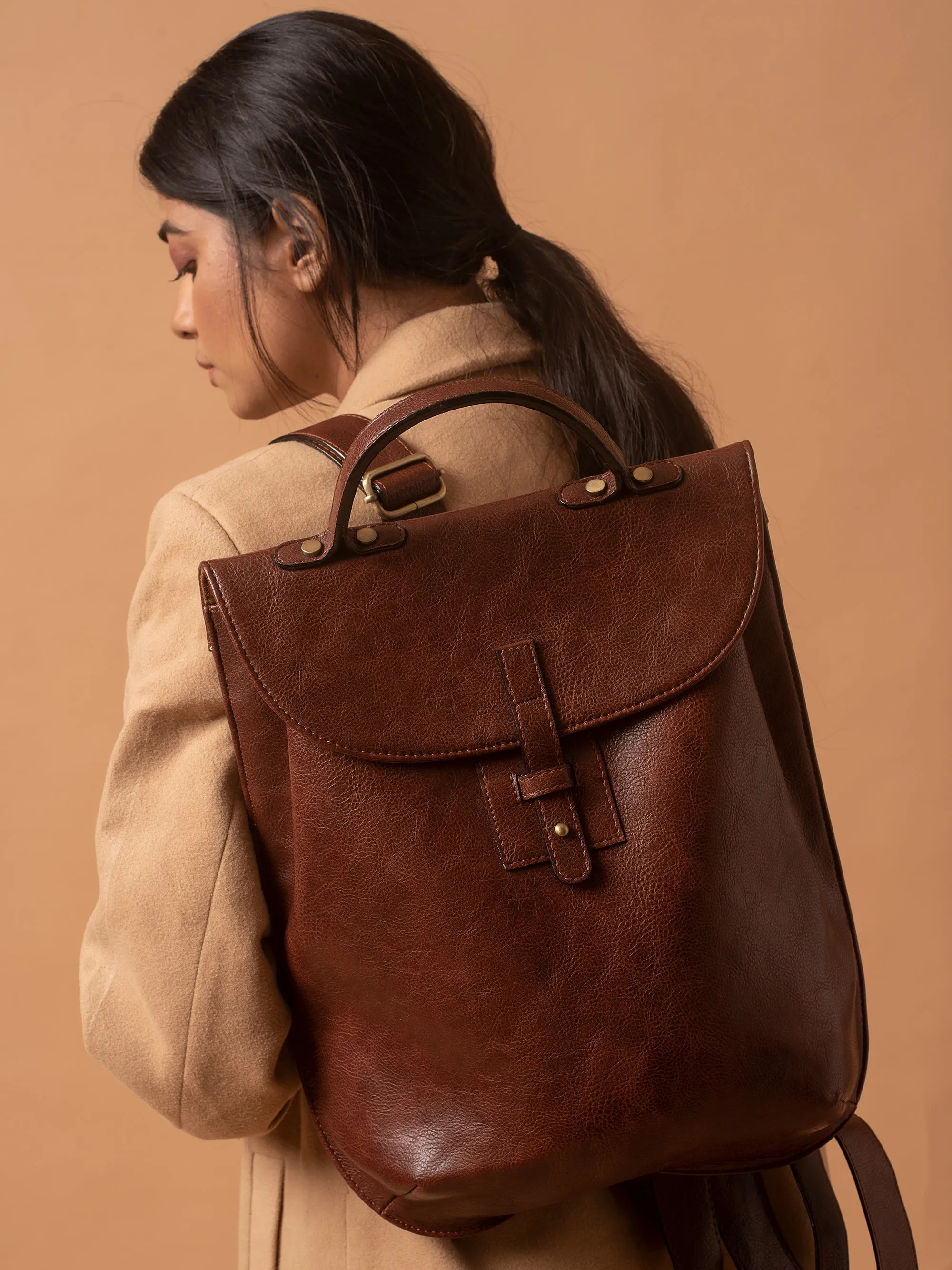 Mocha Brown Backpack