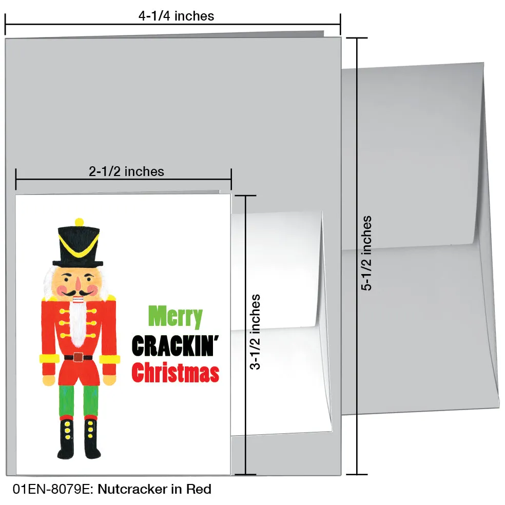 Nutcracker In Red, Greeting Card (8079E)