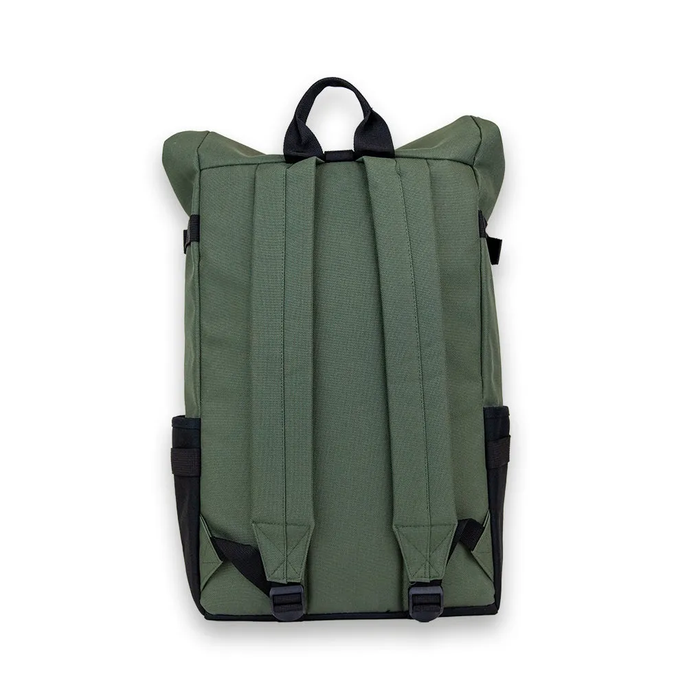 Olive Roll-Top Urban Backpack
