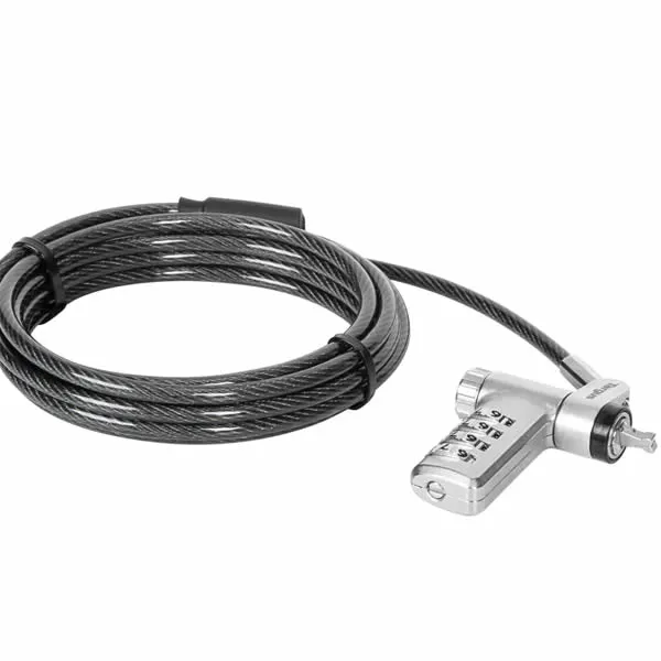 Targus DEFCON® Ultimate Universal Resettable Combination Cable Lock with Slimline Adaptable Lock Head