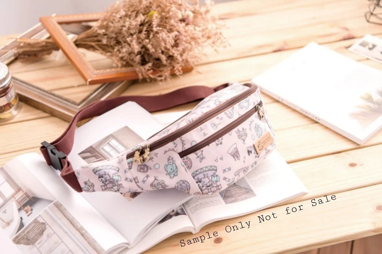 Teal Snow Corgi Fanny Pack