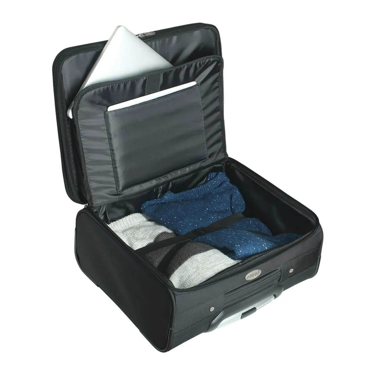 Utah Utes 14" Black Wheeled Laptop Overnighter