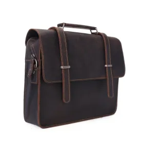 Vintage Crazy Horse Leather Satchel