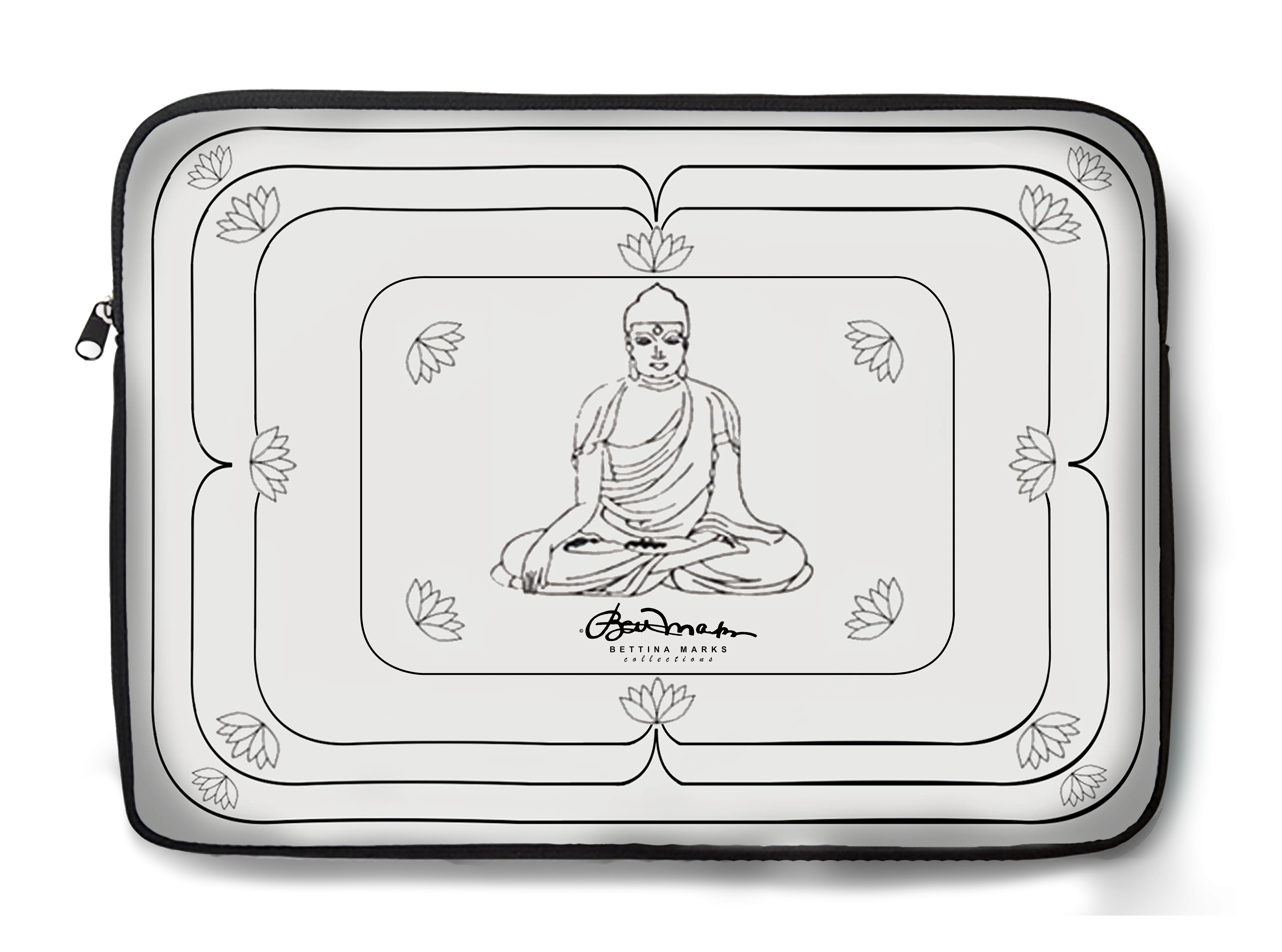 White Buddha Laptop Sleeve