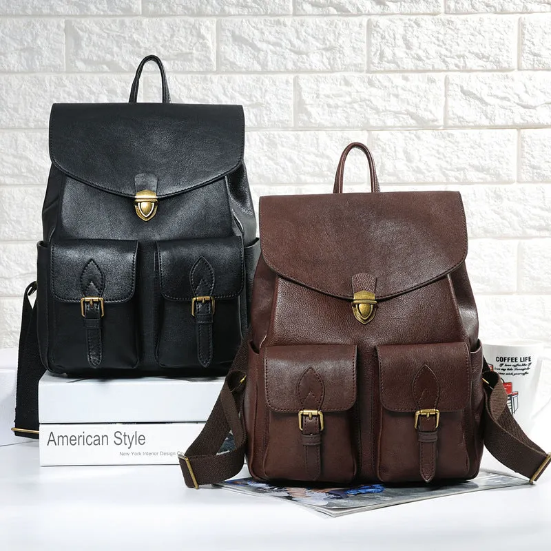 Womens Back Pack Black Leather Womens Backpack Purse For Women