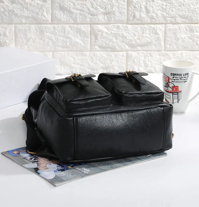 Womens Back Pack Black Leather Womens Backpack Purse For Women