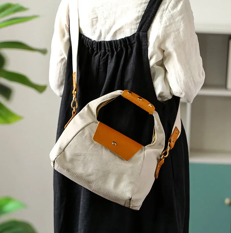 Womens Canvas Satchel Bag Cross Shoulder Bag
