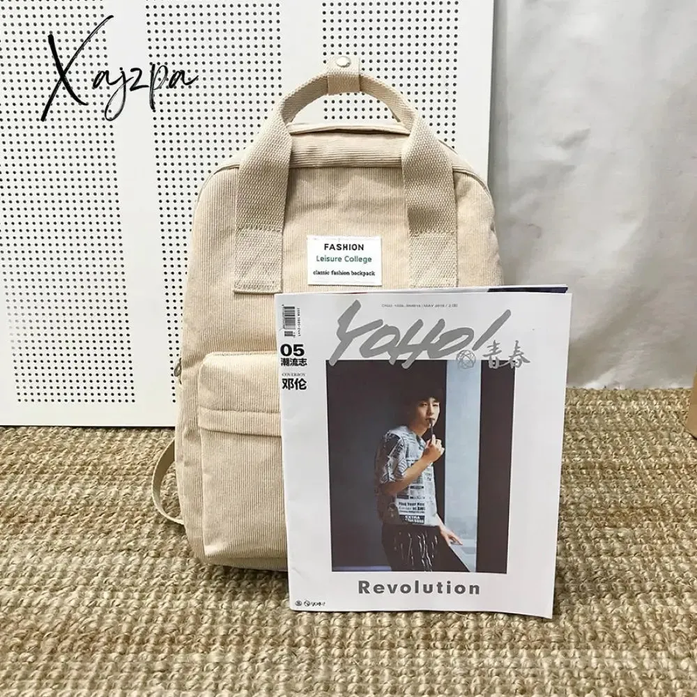 Xajzpa - New Trend Female Backpack Fashion Women Backpack College School School Bag Harajuku Travel Shoulder Bags For Teenage Girls