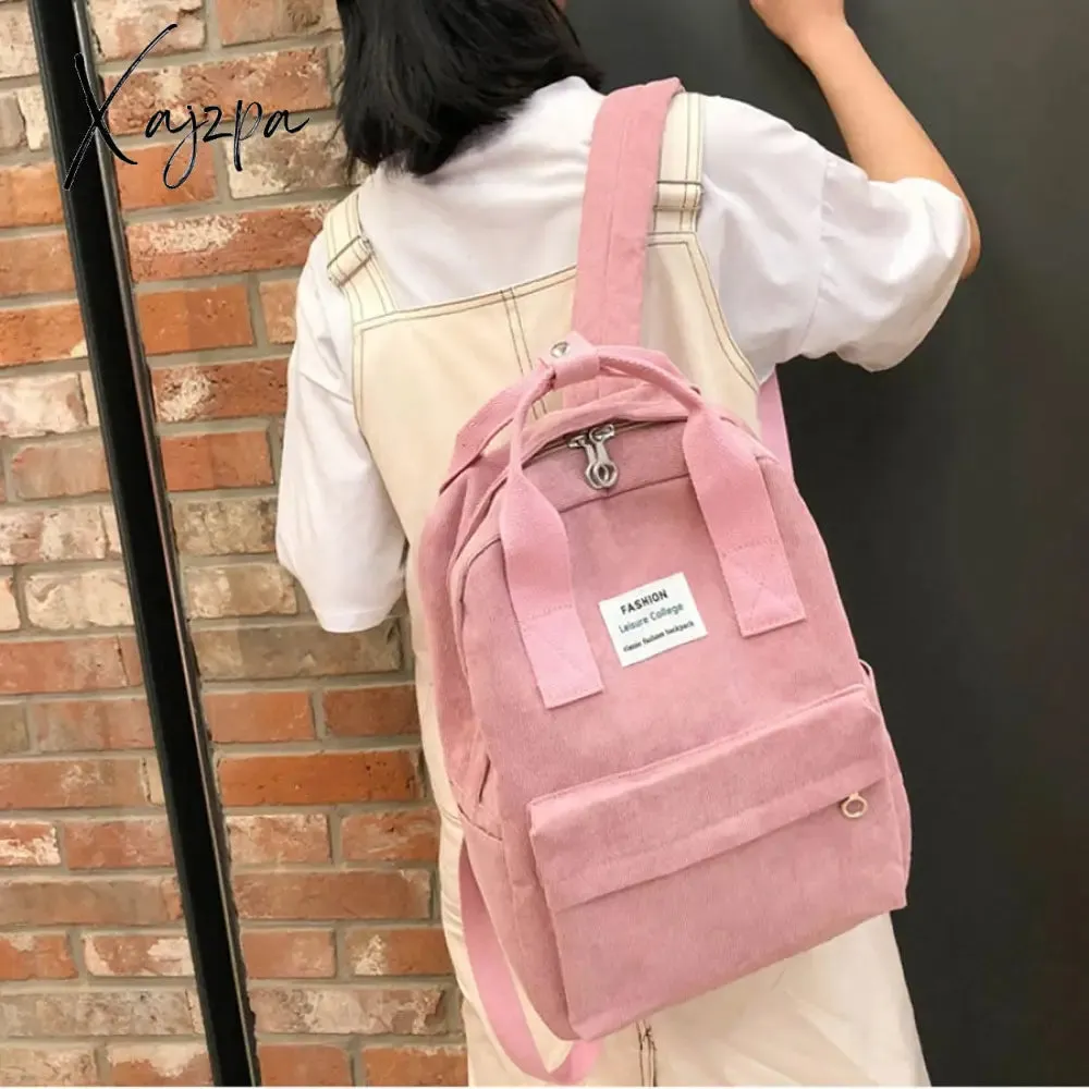 Xajzpa - New Trend Female Backpack Fashion Women Backpack College School School Bag Harajuku Travel Shoulder Bags For Teenage Girls